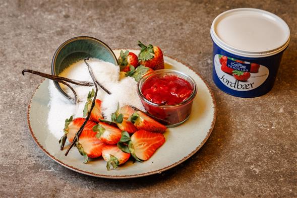Jordbær marmelade, 800g.