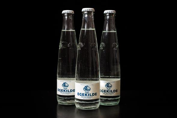 25 cl. Glasflaske sodavand - Egekilde m. brus