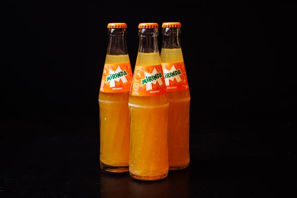 25 cl. Glasflaske sodavand - Mirinda