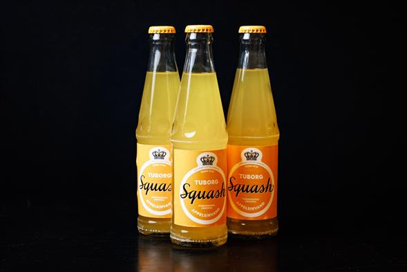 25 cl. Glasflaske sodavand - Tuborg Squash